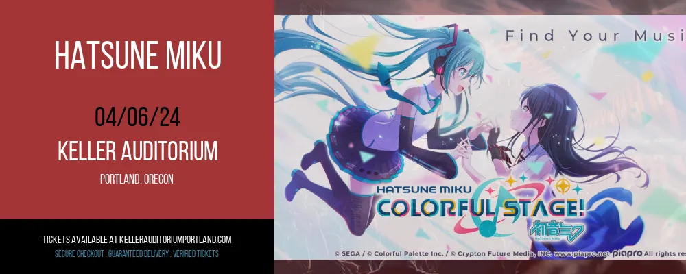 Hatsune Miku at Keller Auditorium